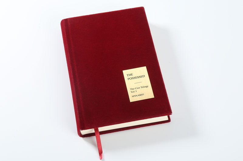 笔记本印刷--红色绒面